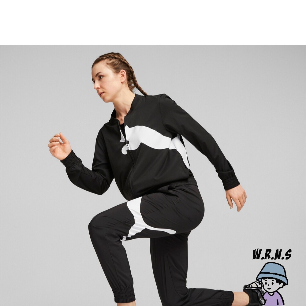 Puma 女裝 風衣外套 排汗 歐規 黑52380401-細節圖6
