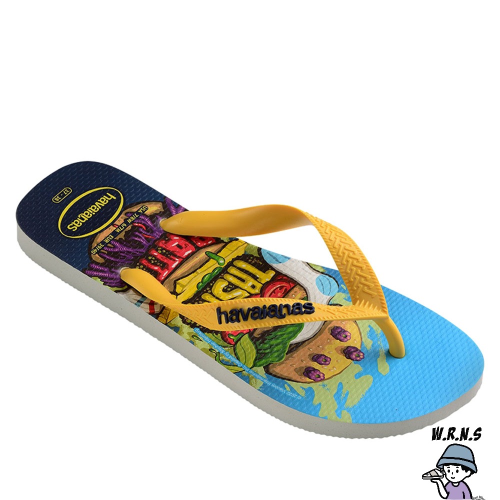 Havaianas 哈瓦仕 男鞋 女鞋 拖鞋 夾腳拖 海綿寶寶 派大星 藍黃4148298-0001U-細節圖3