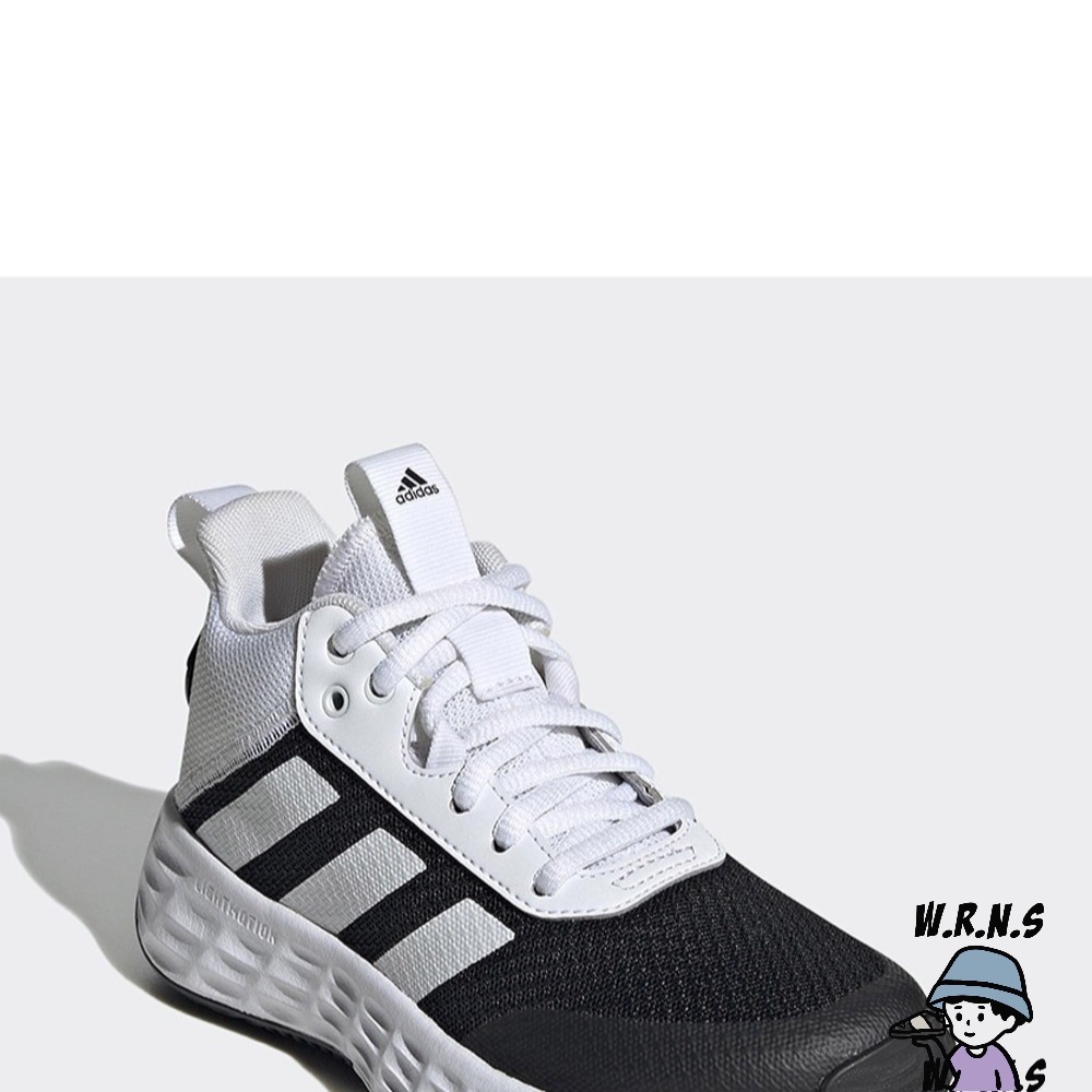 Adidas 女鞋 大童 籃球球 輕量 耐磨 OWNTHEGAME 2.0 白黑GW1552-細節圖3