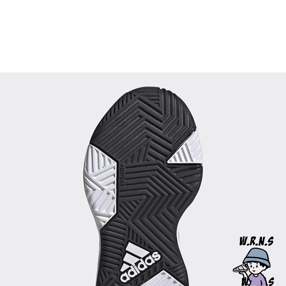 Adidas 女鞋 大童 籃球球 輕量 耐磨 OWNTHEGAME 2.0 白黑GW1552-細節圖6