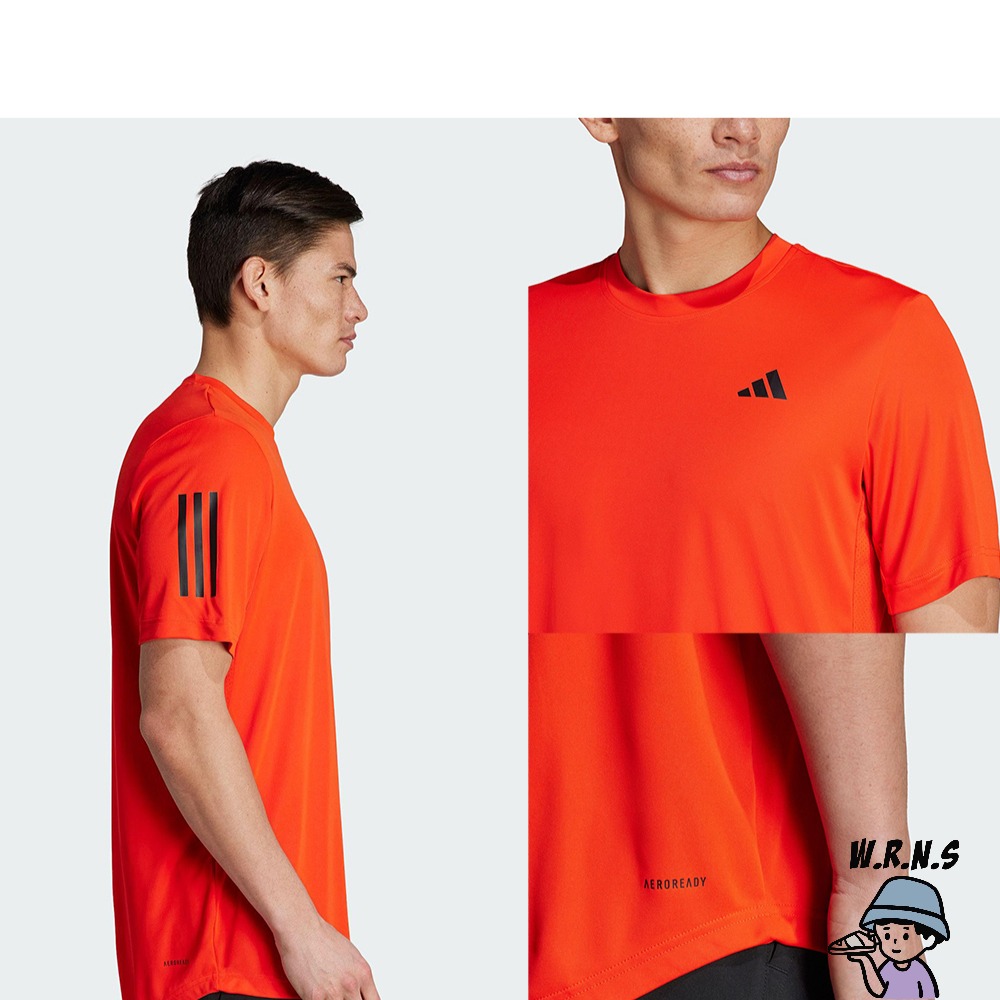 Adidas 男裝 短袖上衣 排汗 藍/紅IJ4880/IJ4883-細節圖6