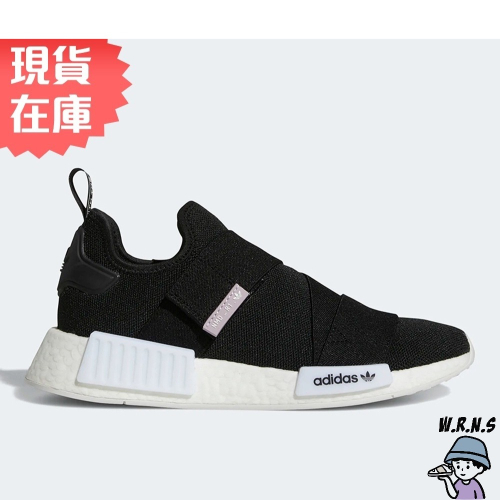 Adidas 女鞋 休閒鞋 NMD_R1 繃帶 魔鬼氈 黑 GW5698