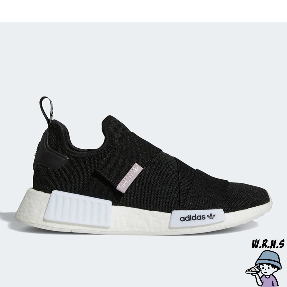 Adidas 女鞋 休閒鞋 NMD_R1 繃帶 魔鬼氈 黑 GW5698-細節圖2