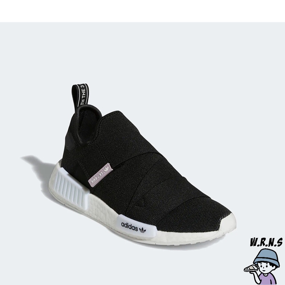 Adidas 女鞋 休閒鞋 NMD_R1 繃帶 魔鬼氈 黑 GW5698-細節圖4