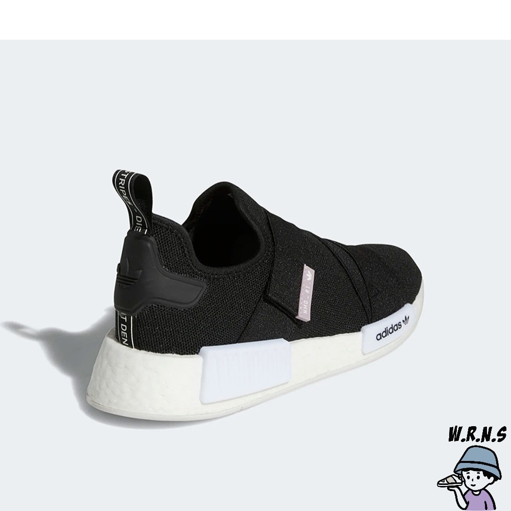 Adidas 女鞋 休閒鞋 NMD_R1 繃帶 魔鬼氈 黑 GW5698-細節圖5