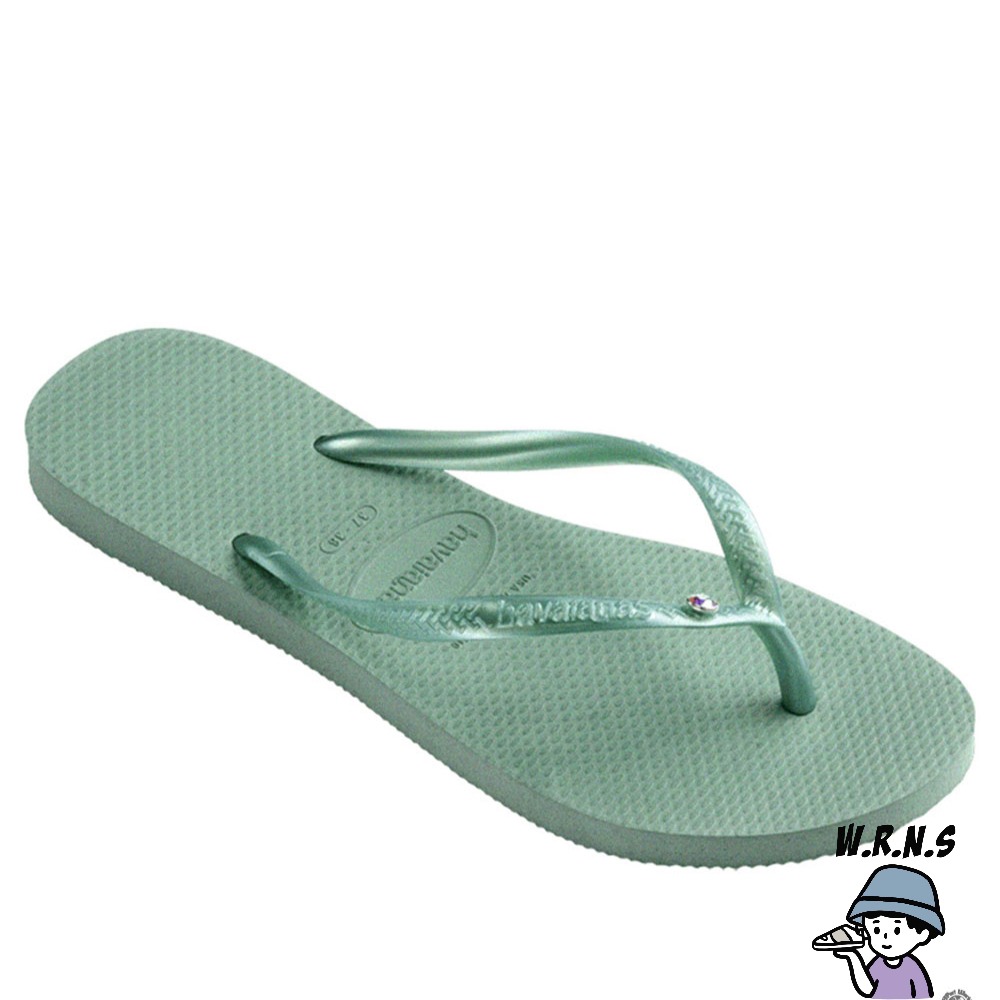 Havaianas 哈瓦仕 女鞋 拖鞋 夾腳拖 水鑽 綠 4145651-1809W-細節圖3