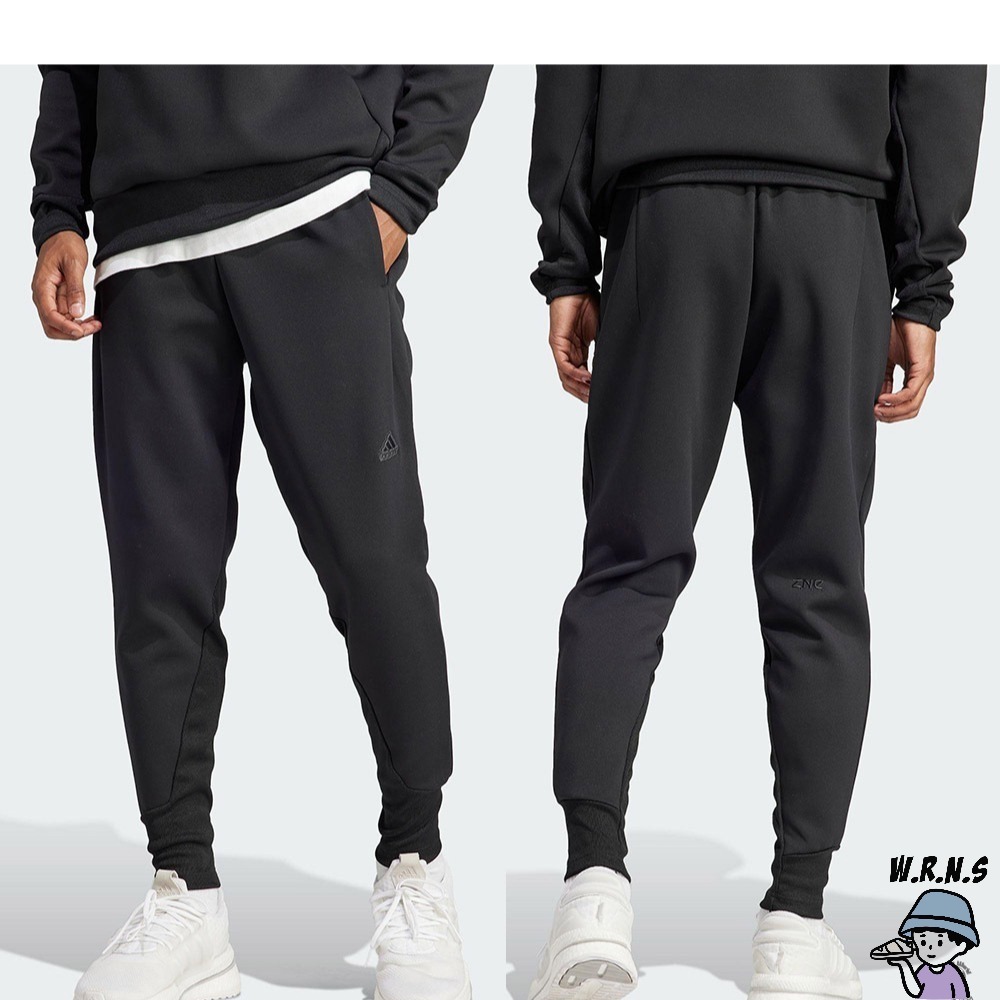 Adidas 男裝 長褲 Z.N.E.系列 縮口 口袋 黑/白HY1269/IJ6150-細節圖3