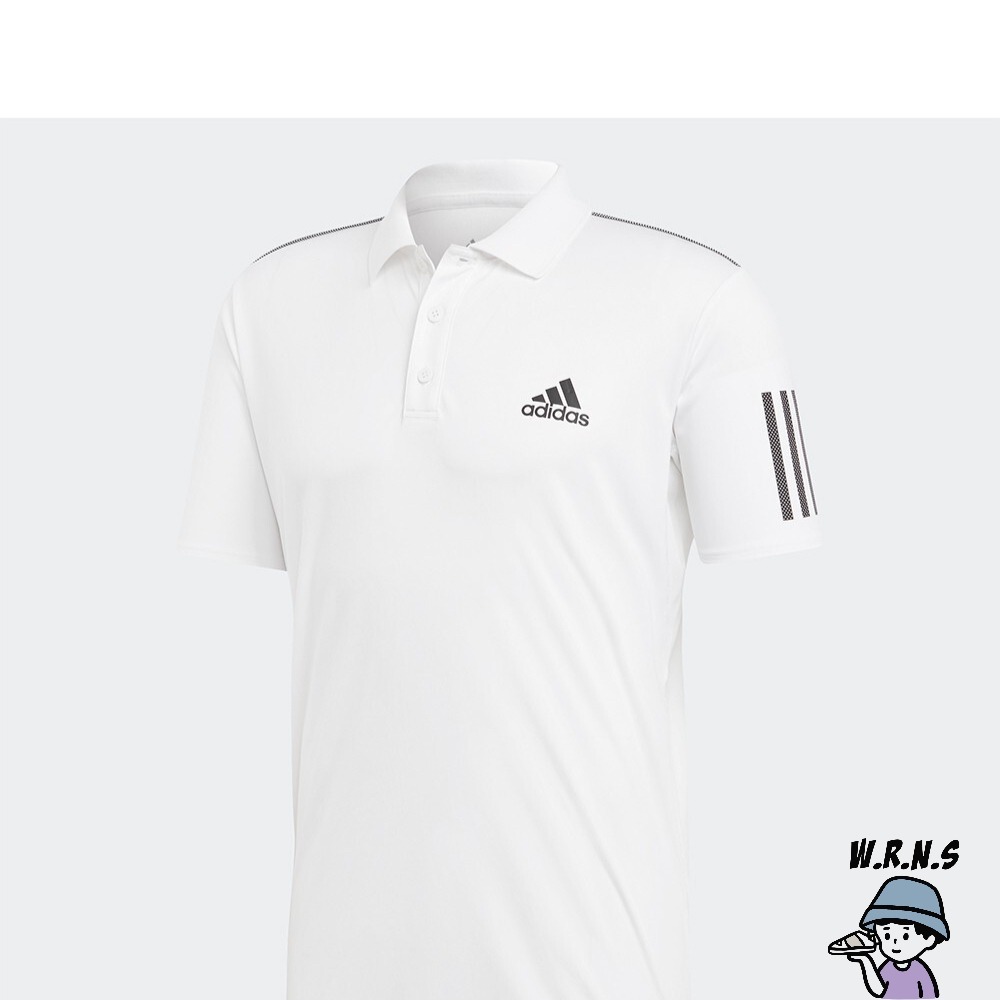 Adidas 男裝 短袖上衣 POLO衫 網球 透氣 白DU0849-細節圖2