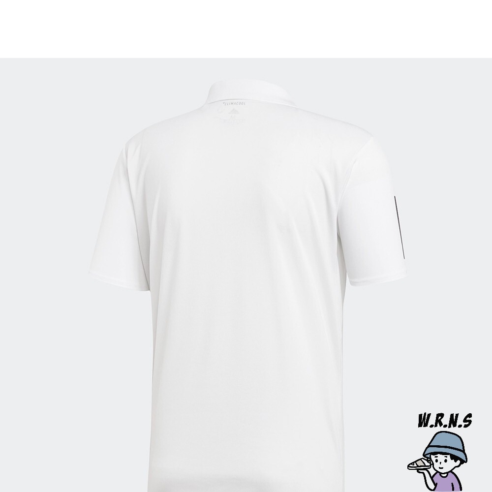 Adidas 男裝 短袖上衣 POLO衫 網球 透氣 白DU0849-細節圖3