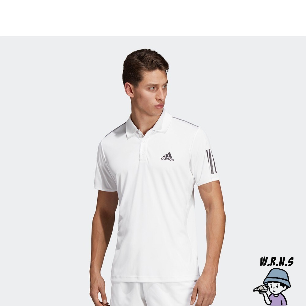 Adidas 男裝 短袖上衣 POLO衫 網球 透氣 白DU0849-細節圖4