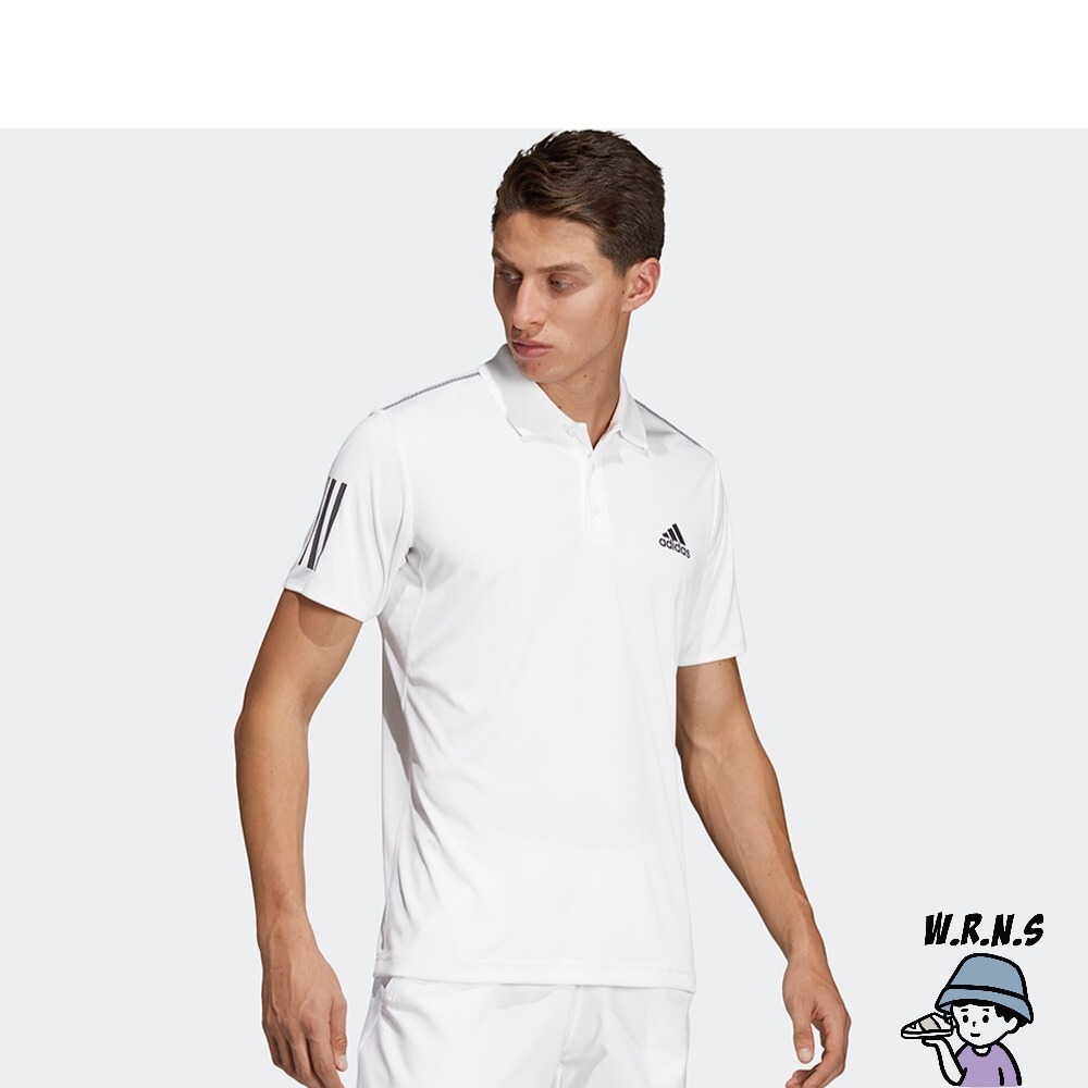 Adidas 男裝 短袖上衣 POLO衫 網球 透氣 白DU0849-細節圖5