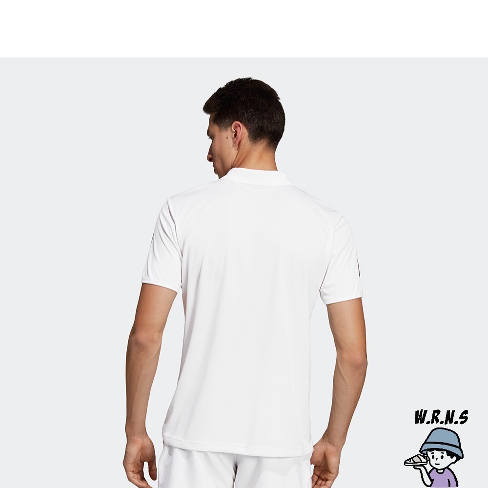 Adidas 男裝 短袖上衣 POLO衫 網球 透氣 白DU0849-細節圖7