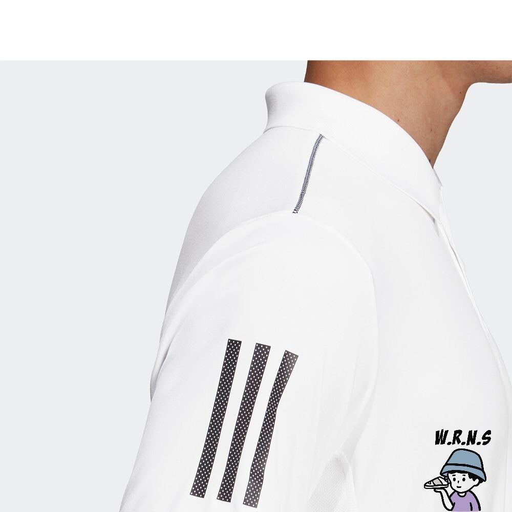 Adidas 男裝 短袖上衣 POLO衫 網球 透氣 白DU0849-細節圖9