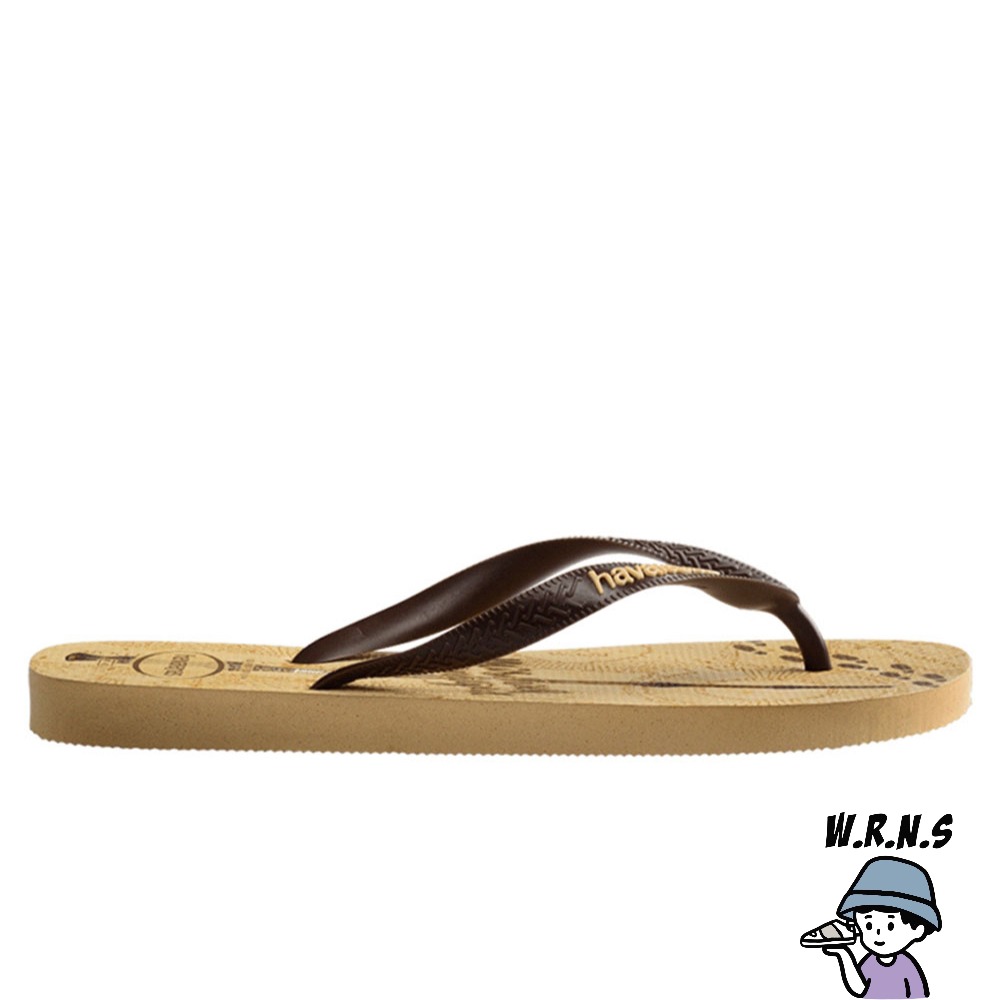 Havaianas 哈瓦仕 男鞋女鞋 拖鞋 夾腳拖 哈利波特 劫盜地圖 卡其4141763-0570-細節圖4