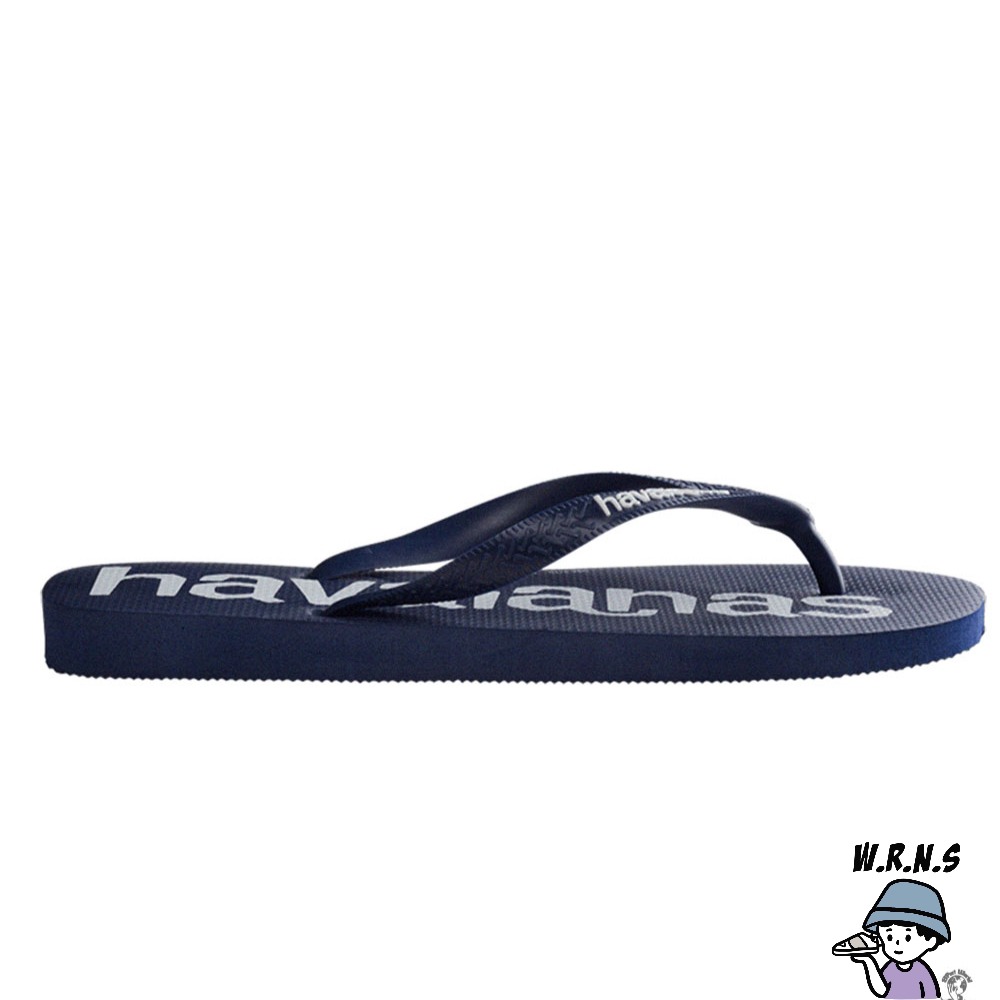 Havaianas 哈瓦仕 男鞋 拖鞋 夾腳拖 人字拖 大Logo 深藍4144264-0555M-細節圖4