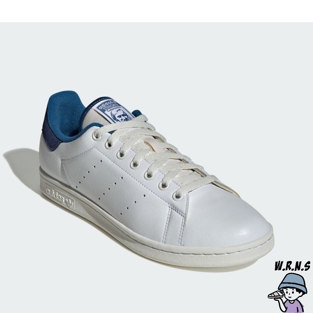 Adidas 男鞋 休閒鞋 皮革 Stan Smith 白藍ID2006-細節圖3