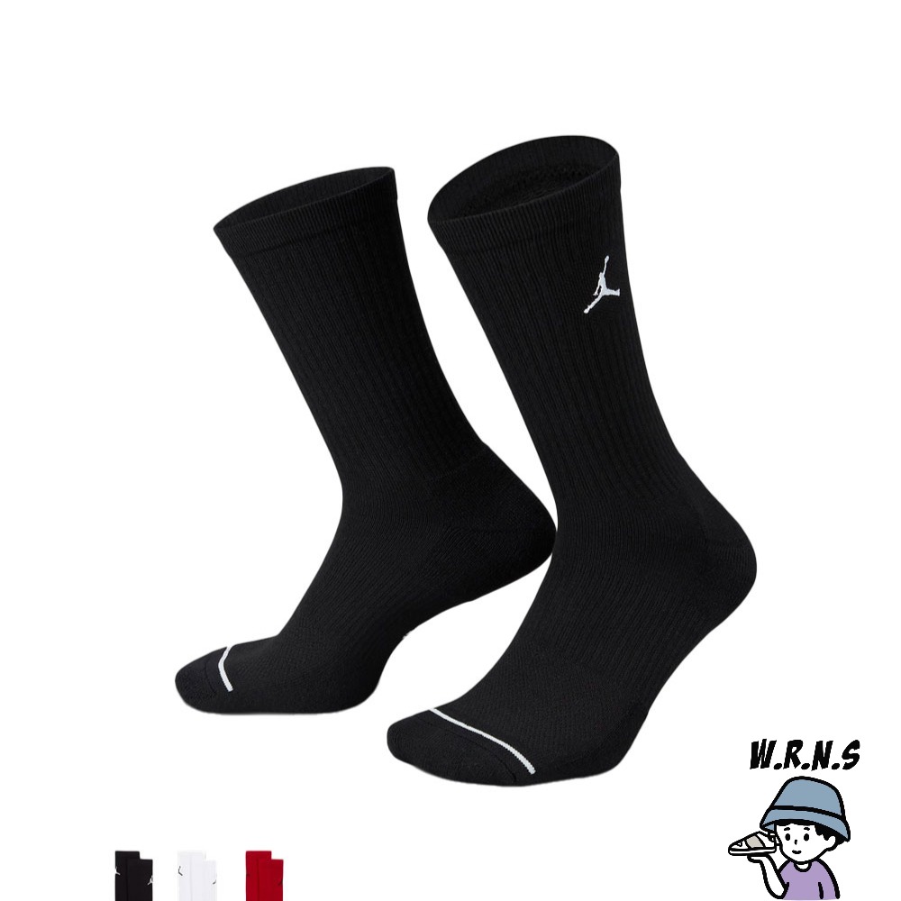 Nike 襪子 中筒襪 Jordan 3入組DX9632-010/DX9632-100/DX9632-902-細節圖5