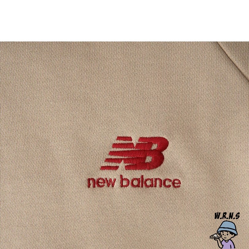 New Balance 男裝 連帽上衣 帽T 兔年 純棉 奶茶 AMT31570BNN-細節圖5