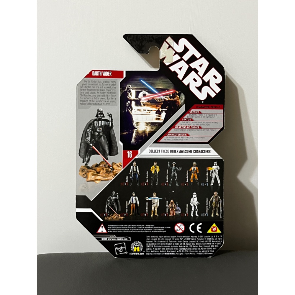 星際大戰 30週年 紀念吊卡 黑武士 達斯維達 3.75吋 30th Darth Vader Star Wars-細節圖2