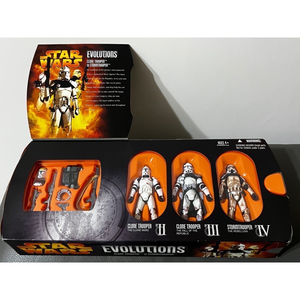 星際大戰 3.75吋 複製人 風暴兵 三人包 Star Wars Evolutions-細節圖2