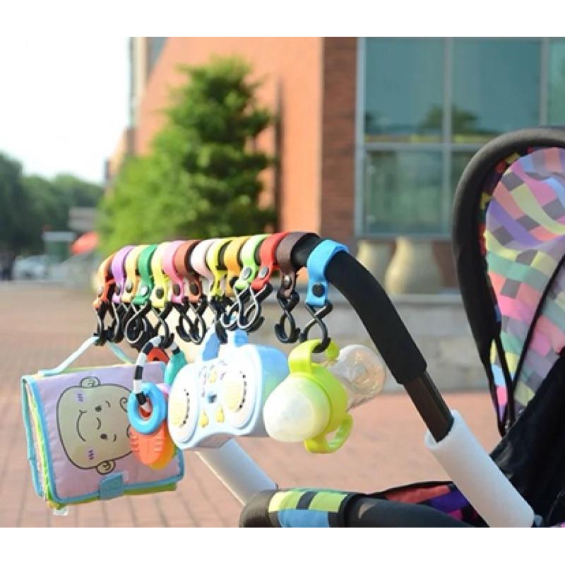 [現貨]嬰兒堅固加釦款推車掛鉤 多功能S掛鉤-細節圖9