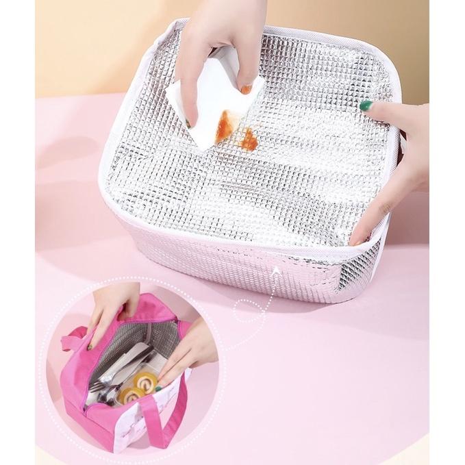 [現貨]防水加大可愛卡通保溫袋 小學生便當袋 午餐包 母乳保冷袋-細節圖7