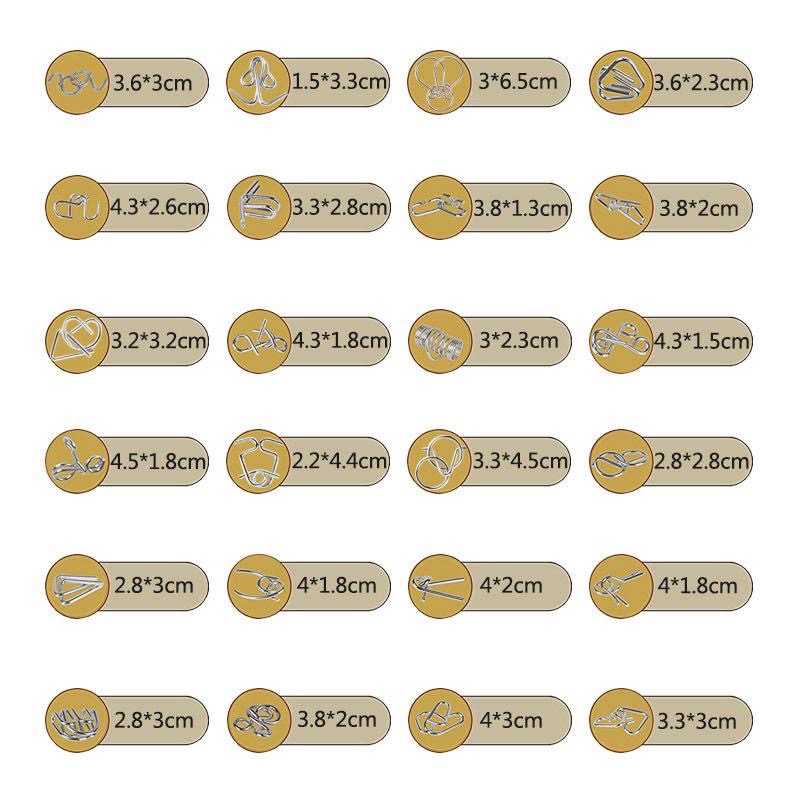 [現貨]益智解鎖玩具 兒童智力扣 金屬鐵環 思維訓練解 解扣環-細節圖3