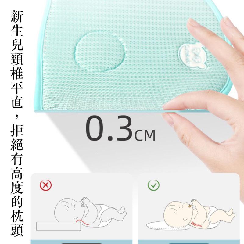 [現貨]嬰兒吸汗透氣枕頭 防吐奶枕巾  寶寶蜂巢透氣水洗枕-細節圖4