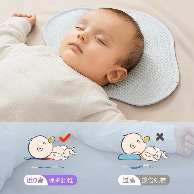 [現貨]嬰兒吸汗透氣枕頭 防吐奶枕巾  寶寶蜂巢透氣水洗枕-細節圖7