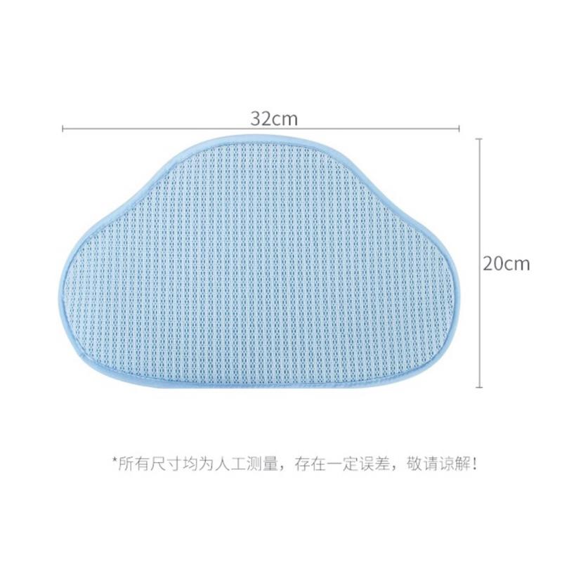 [現貨]嬰兒吸汗透氣枕頭 防吐奶枕巾  寶寶蜂巢透氣水洗枕-細節圖9