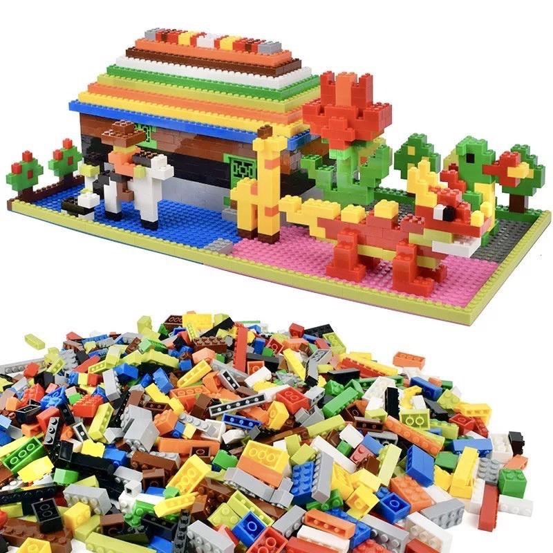 [現貨]1000顆小積木 兒童DIY拼裝益智玩具-細節圖8