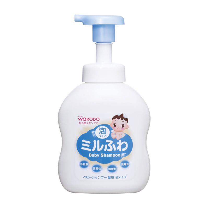 [現貨] 短效特價⚠️日本WAKODO和光堂 潤澤嬰幼兒洗髮泡/泡泡沐浴乳/保濕乳液-細節圖2