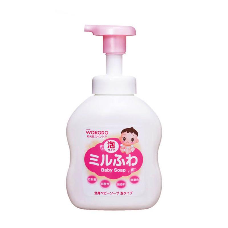 [現貨] 短效特價⚠️日本WAKODO和光堂 潤澤嬰幼兒洗髮泡/泡泡沐浴乳/保濕乳液-細節圖3