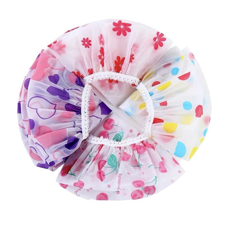 [現貨]防水兒童浴帽 洗澡淋浴帽子 寶寶洗澡防水帽子-細節圖2