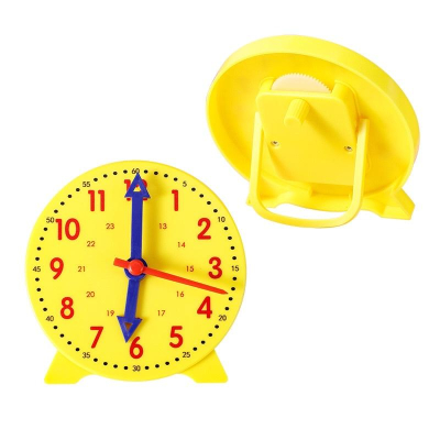 [現貨]三針連動時鐘模型 教學小時鐘 時鐘教具 學習時間教材