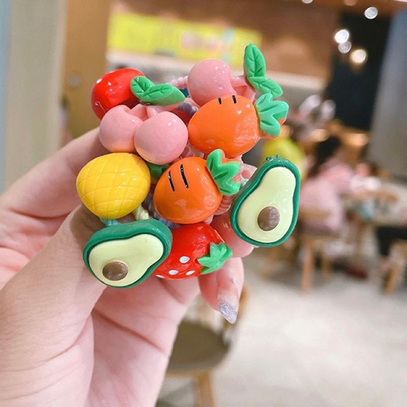 [現貨]可愛寶寶髮圈10件組 女童高彈力橡皮筋-細節圖7