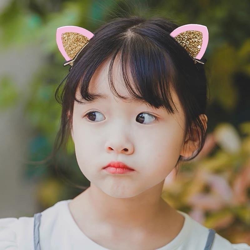 [現貨]女童可愛寶寶貓耳朵髮夾 立體貓咪造型髮夾-細節圖6