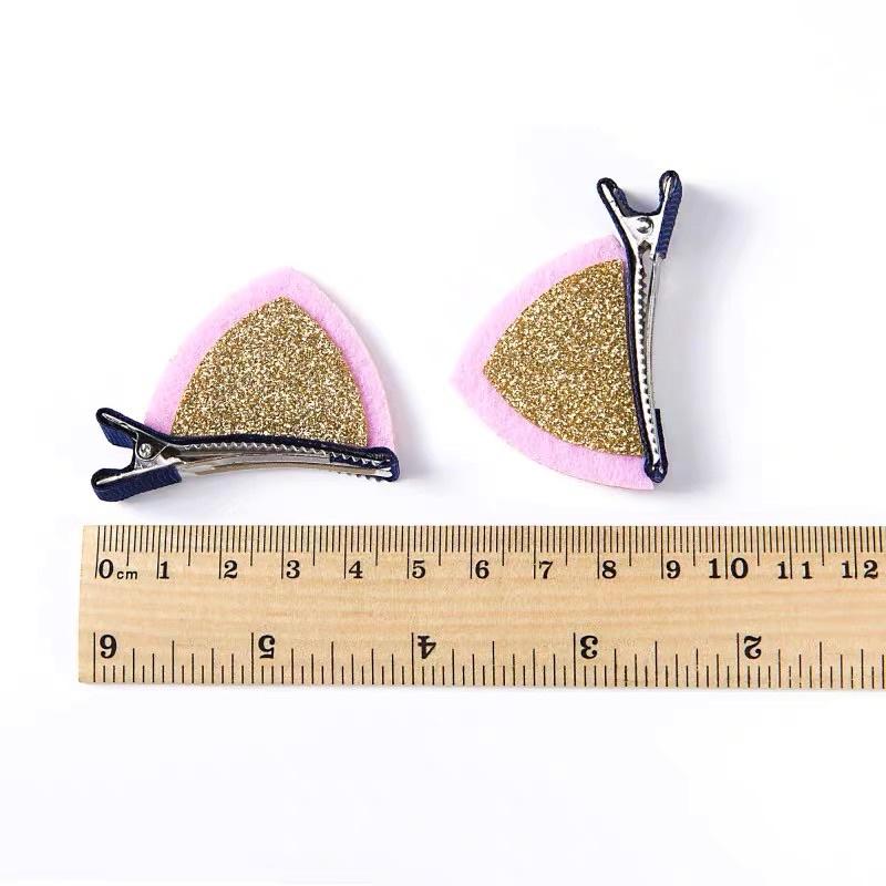 [現貨]女童可愛寶寶貓耳朵髮夾 立體貓咪造型髮夾-細節圖9