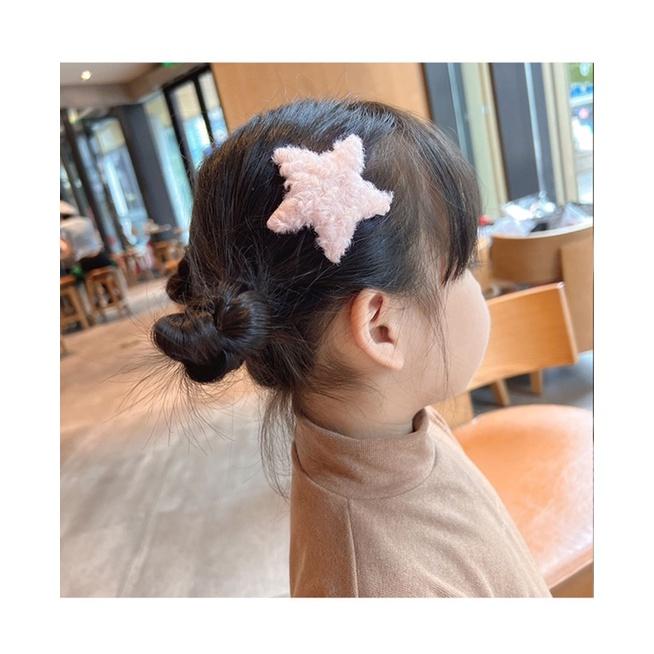 [現貨]寶寶日系毛茸茸布藝髮夾(8件組)  兒童不傷髮小髮夾 女童可愛髮飾-細節圖6