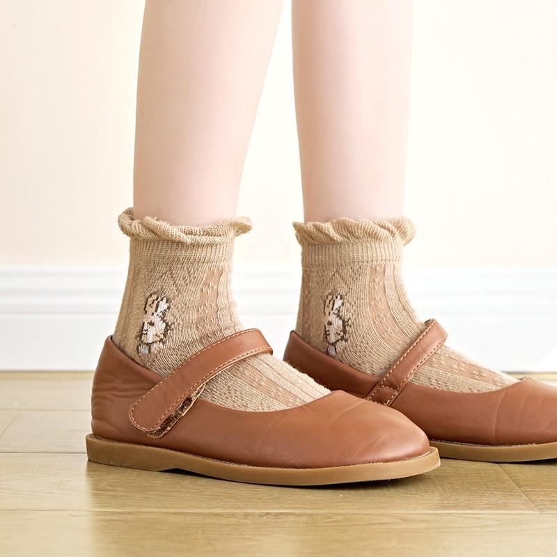 [現貨]夏季網眼女童中筒襪(5雙入) 透氣洞洞襪子 韓系寶寶襪-細節圖3