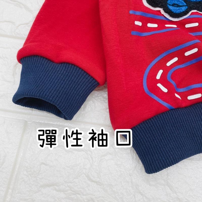 [現貨]冬季加絨加厚寶寶長袖套裝(上衣+長褲） 加厚兒童休閒套裝-細節圖2