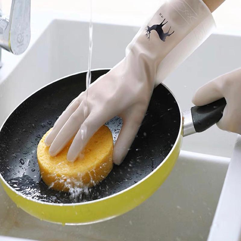 [現貨]廚房清潔家事手套 防水塑膠手套 洗衣橡膠手套-細節圖7
