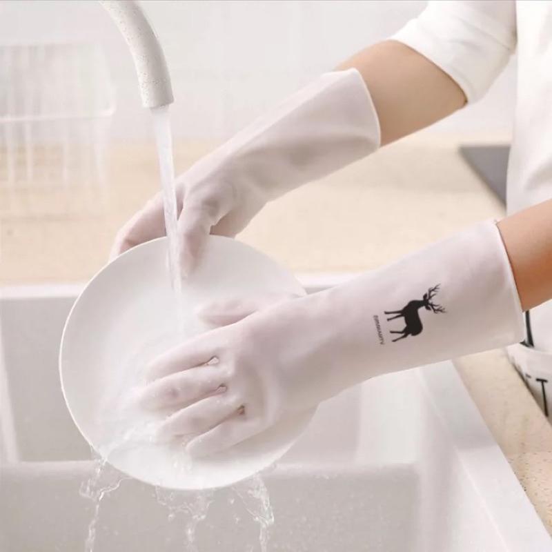 [現貨]廚房清潔家事手套 防水塑膠手套 洗衣橡膠手套-細節圖8