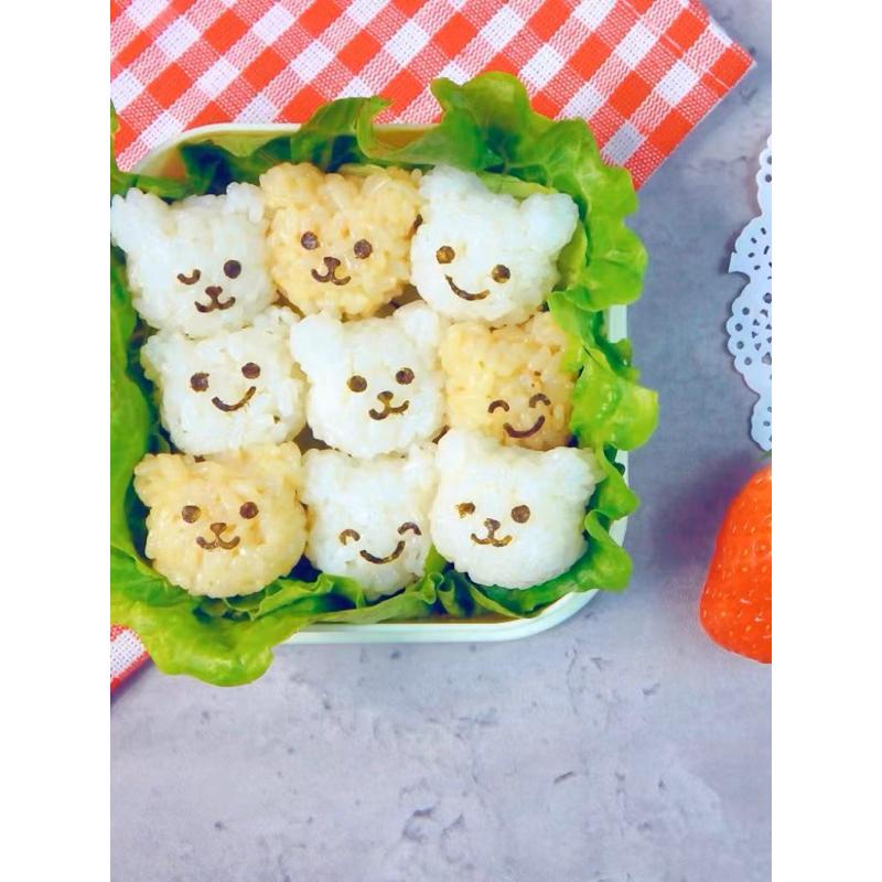 [現貨]可愛動物飯團模具（貓熊兔3入） 壽司海苔包飯米飯模具 套裝便當壓飯模3個-細節圖7