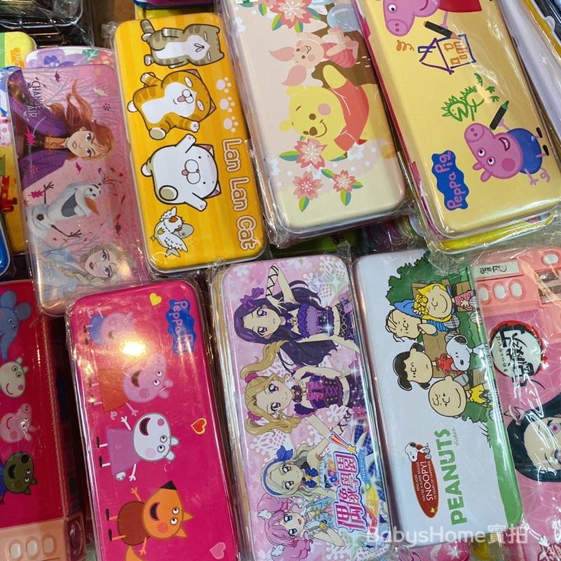 [現貨]正版授權卡通三層鉛筆盒  便當式鐵盒 多功能鉛筆盒 艾莎 彌豆子炭治郎鬼滅之刃 迪士尼 佩佩豬 波利 超人力霸王-細節圖8