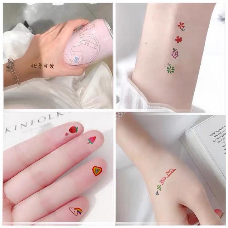 [現貨]小清新紋身貼紙 兒童可愛小動物紋身貼紙 手指貼 刺青貼紙-細節圖5