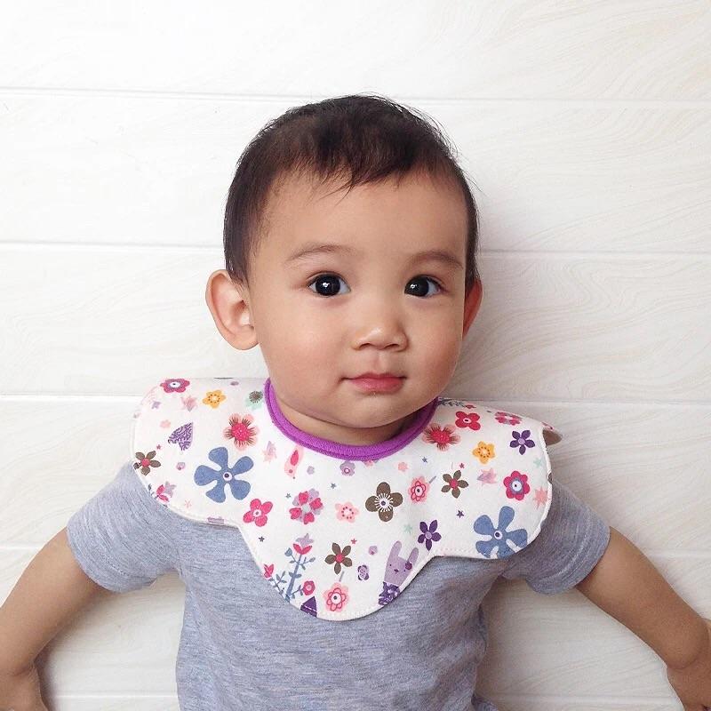 [現貨]360度四層防水嬰兒多功能圍兜口水巾-細節圖5