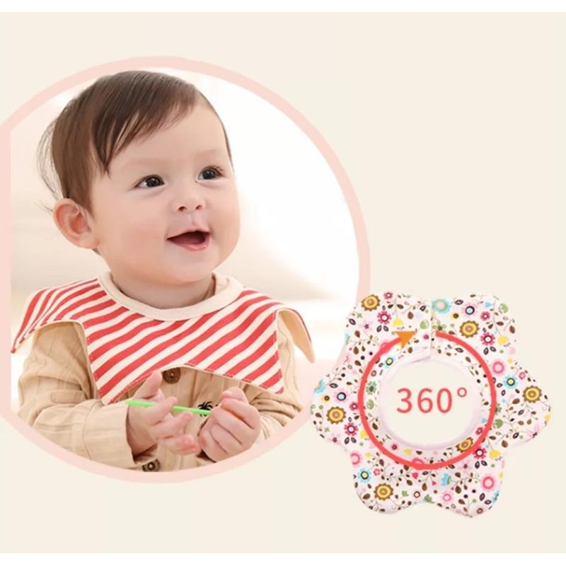 [現貨]360度四層防水嬰兒多功能圍兜口水巾-細節圖6