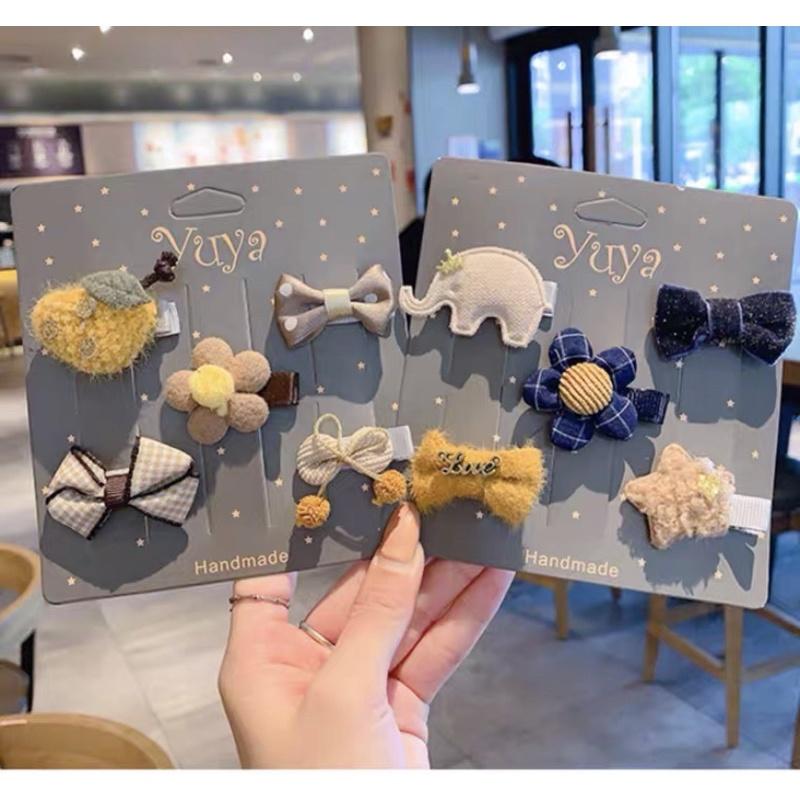 [現貨]寶寶日系可愛髮夾(5件組)  兒童不傷髮小髮夾 公主髮飾-細節圖3