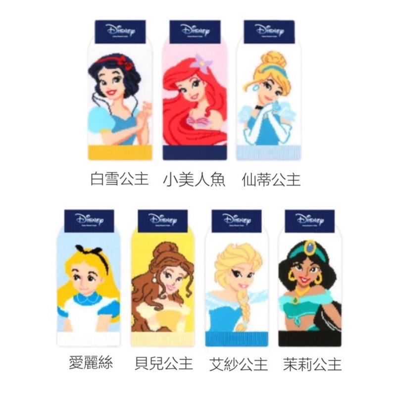 [現貨]韓國正版迪士尼公主系列兒童短襪-細節圖2